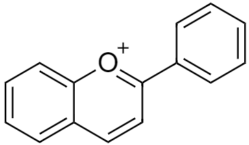Structure of Flavylium cation