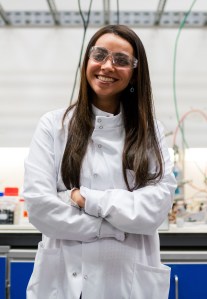 photo of a young female scientist